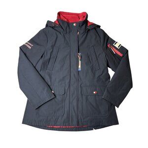 Tommy Hilfiger Women’s 2-in-1 Dark Blue & Red Jacket – Size L